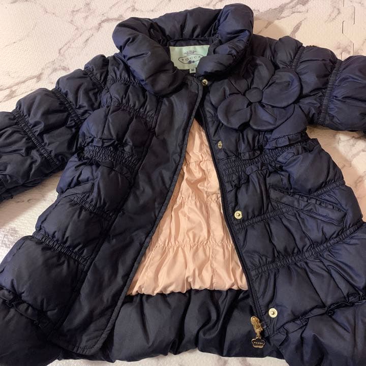 TOCCA ダウン コート90 ネイビー 女の子