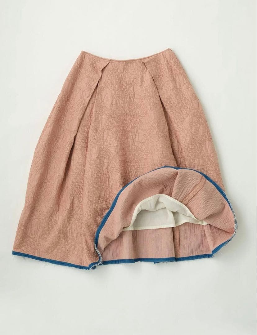 Gasa キルトスカート　ブルームスカート　きらめく花々