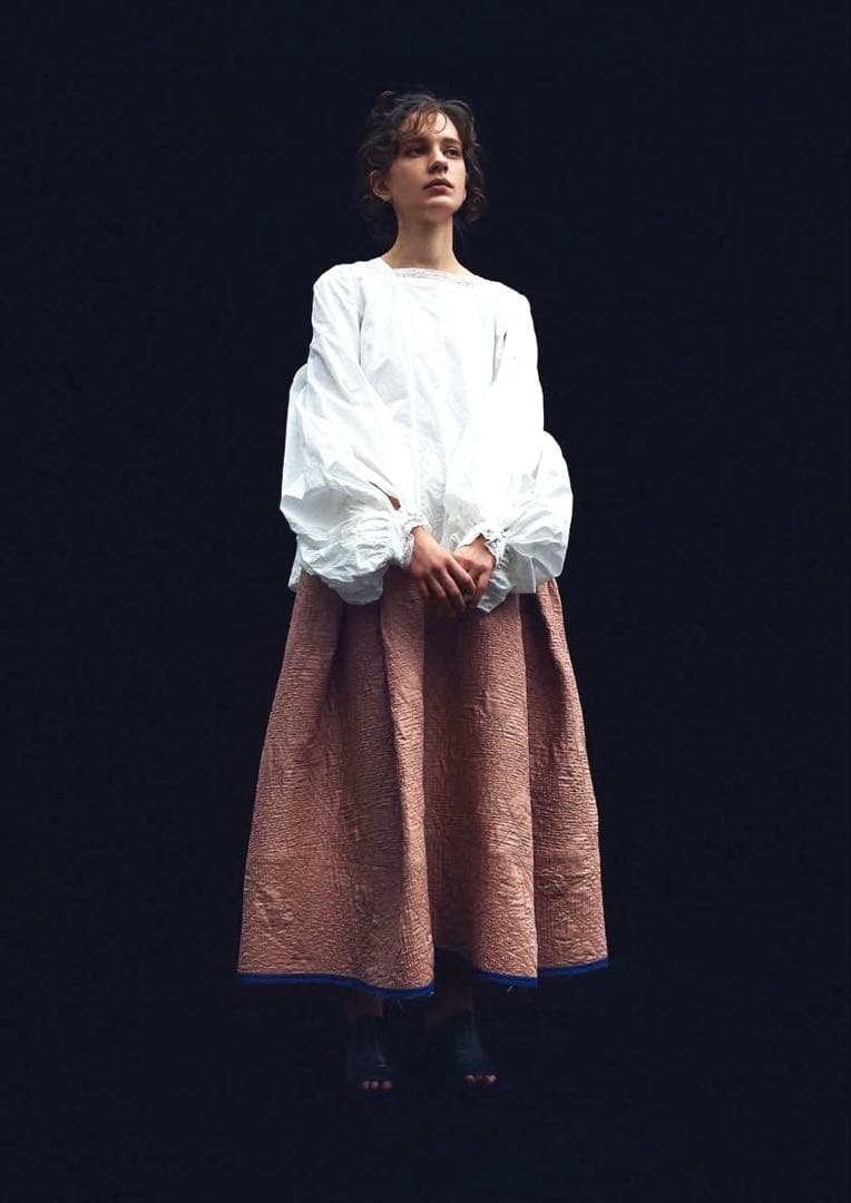 Gasa キルトスカート　ブルームスカート　きらめく花々