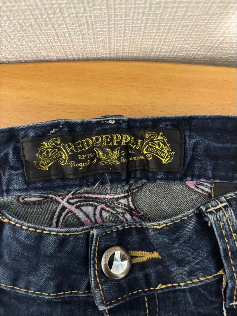 Y2K RED PEPPER レッドペッパー ローライズフレアデニム 28