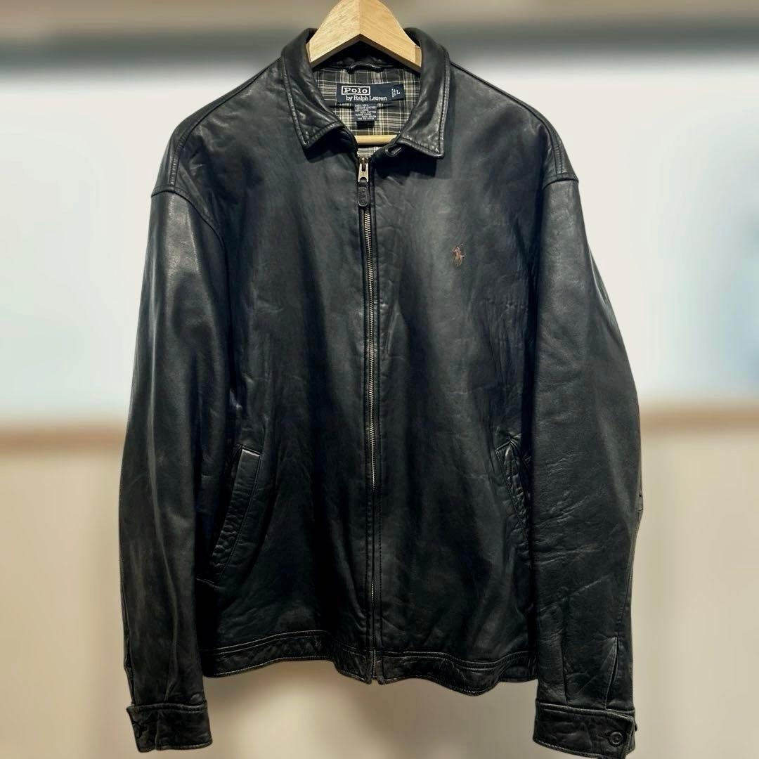 90s Polo By Ralph Laurenレザージャケットリアムギャラガー