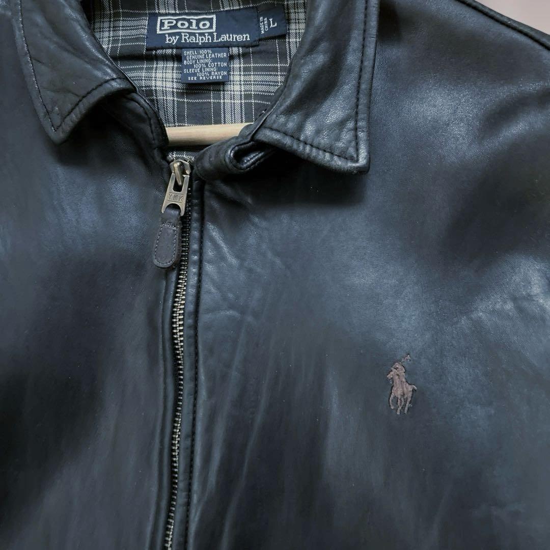 90s Polo By Ralph Laurenレザージャケットリアムギャラガー