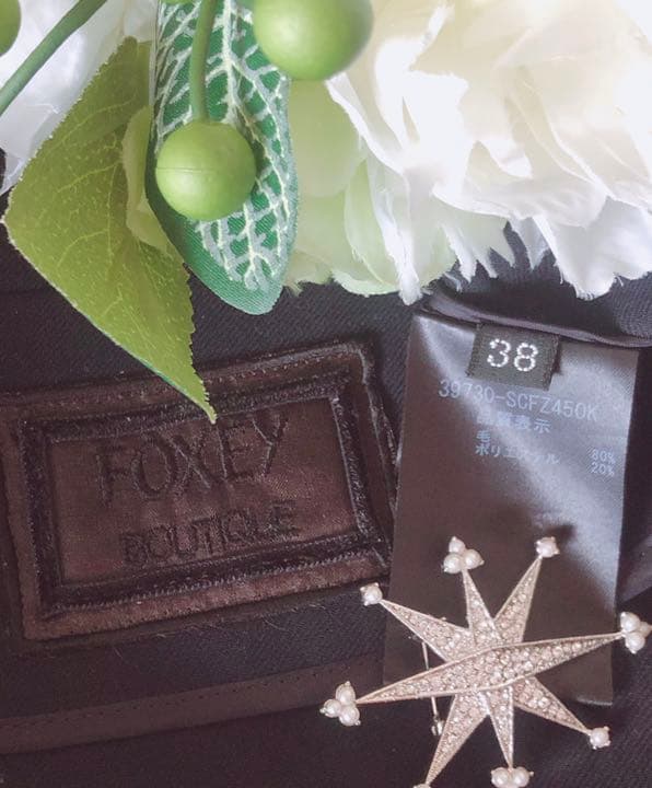 新品同様！ＦＯＸＥＹ ＢＯＵＴＩＱＵＥ　トレンチコート　38 Rene