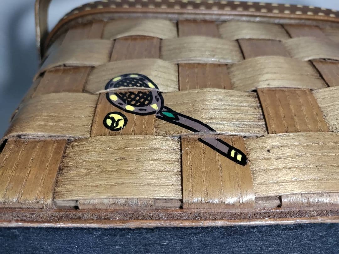 美品 Caro-Nan カロナン バスケット Basket テニス希少