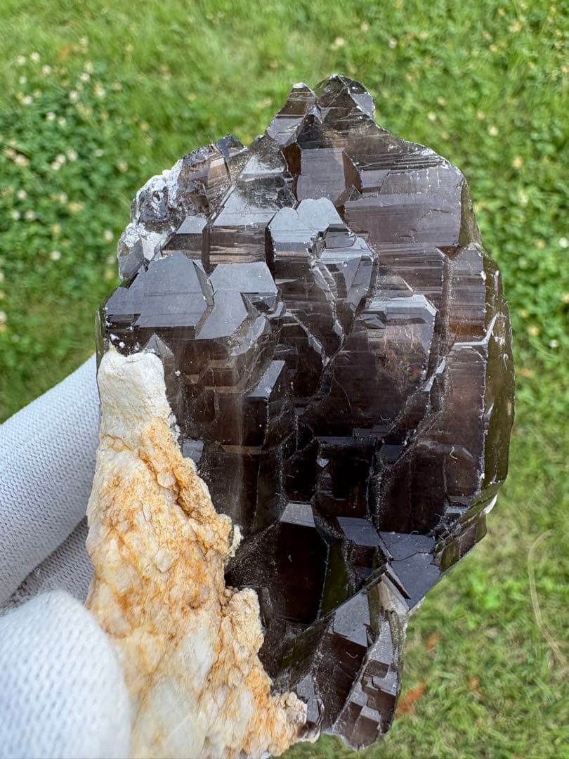 【匿名発送】スカルドゥ産　スモーキー水晶（カテドラル）