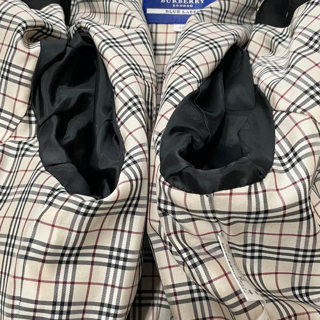 BURBERRY BLUE LABEL トレンチコート 40 ノバチェック　L