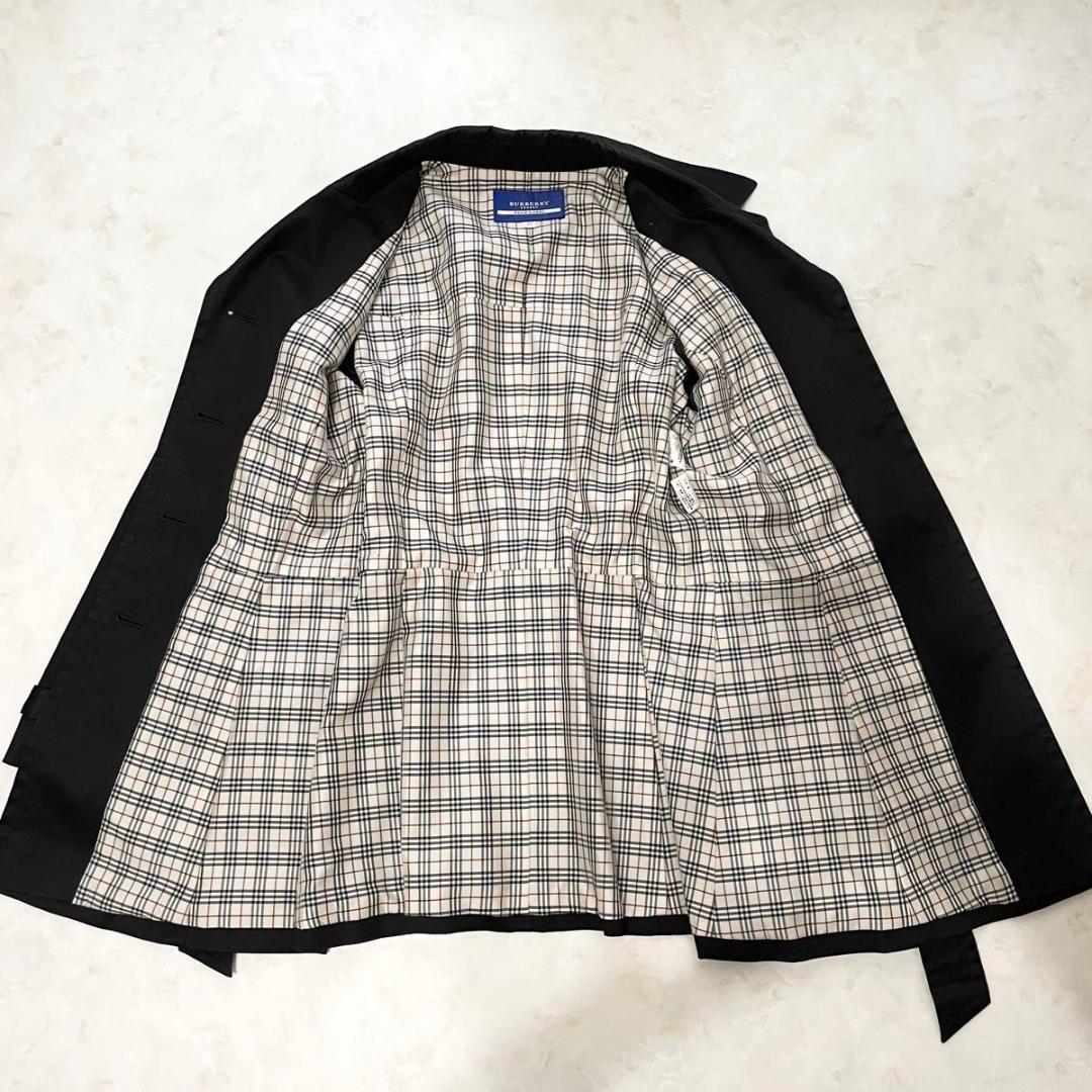 BURBERRY BLUE LABEL トレンチコート 40 ノバチェック　L