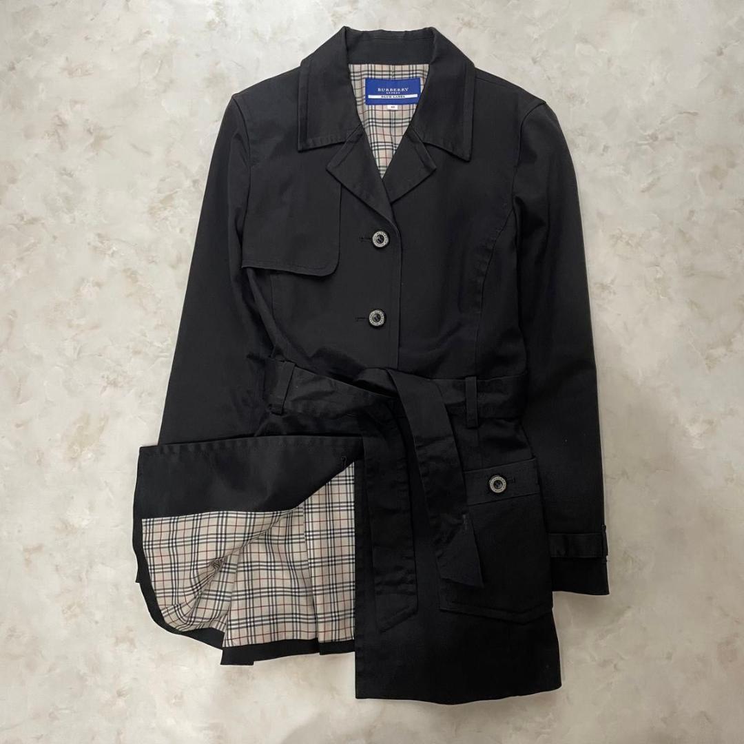 BURBERRY BLUE LABEL トレンチコート 40 ノバチェック　L