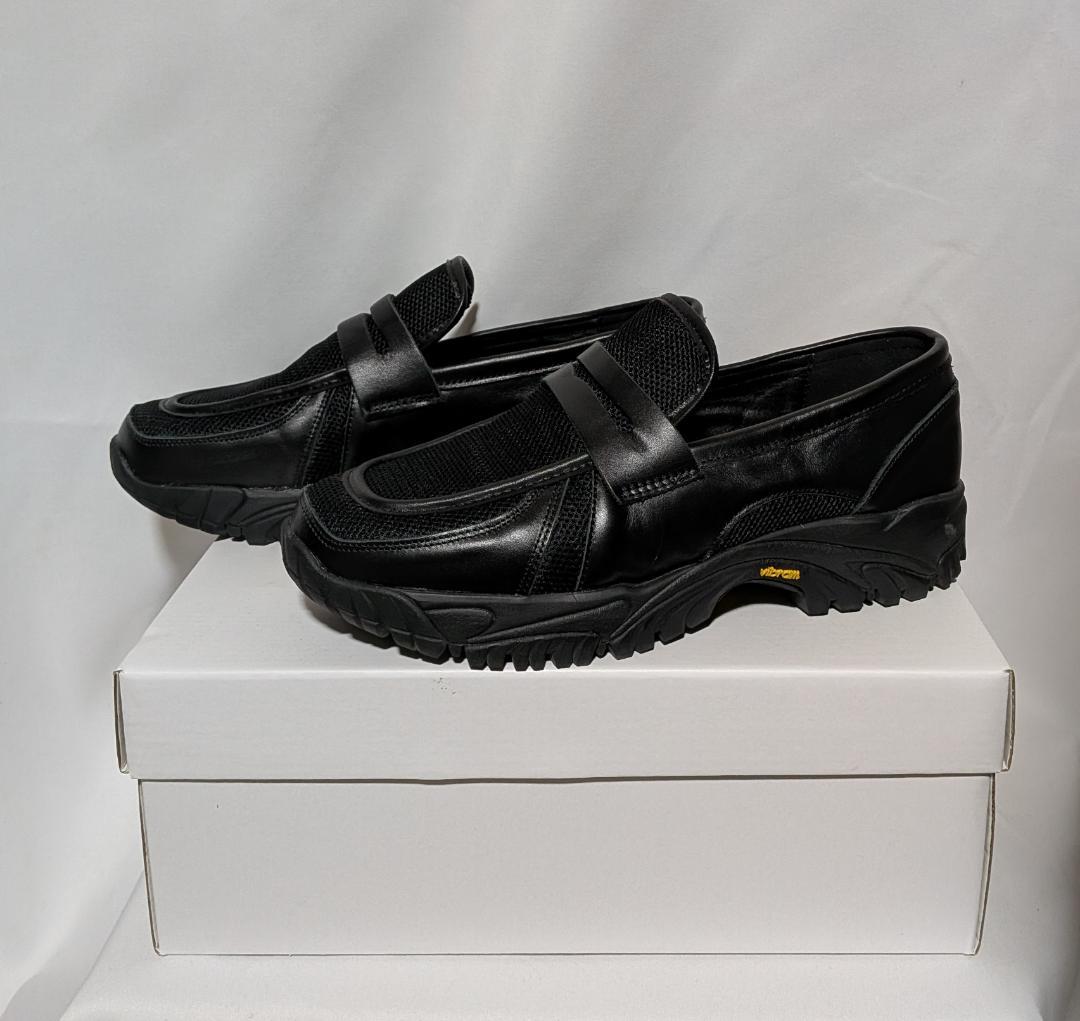 OPENING ACT　VIBRAMソールリアルレザーローファースニーカー　42