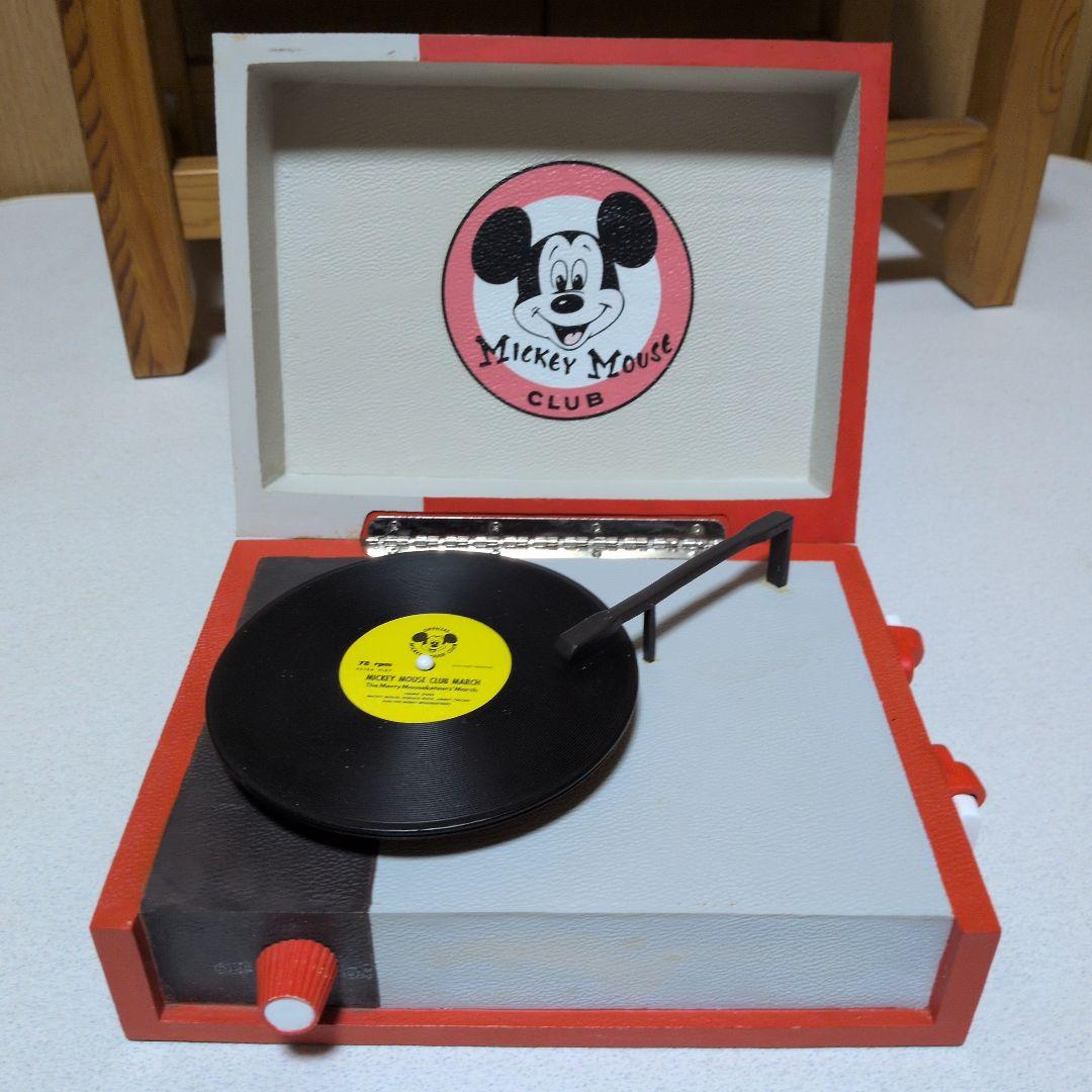 ディズニー ミッキーマウス クラブ レコードプレーヤー オルゴール 超激レア