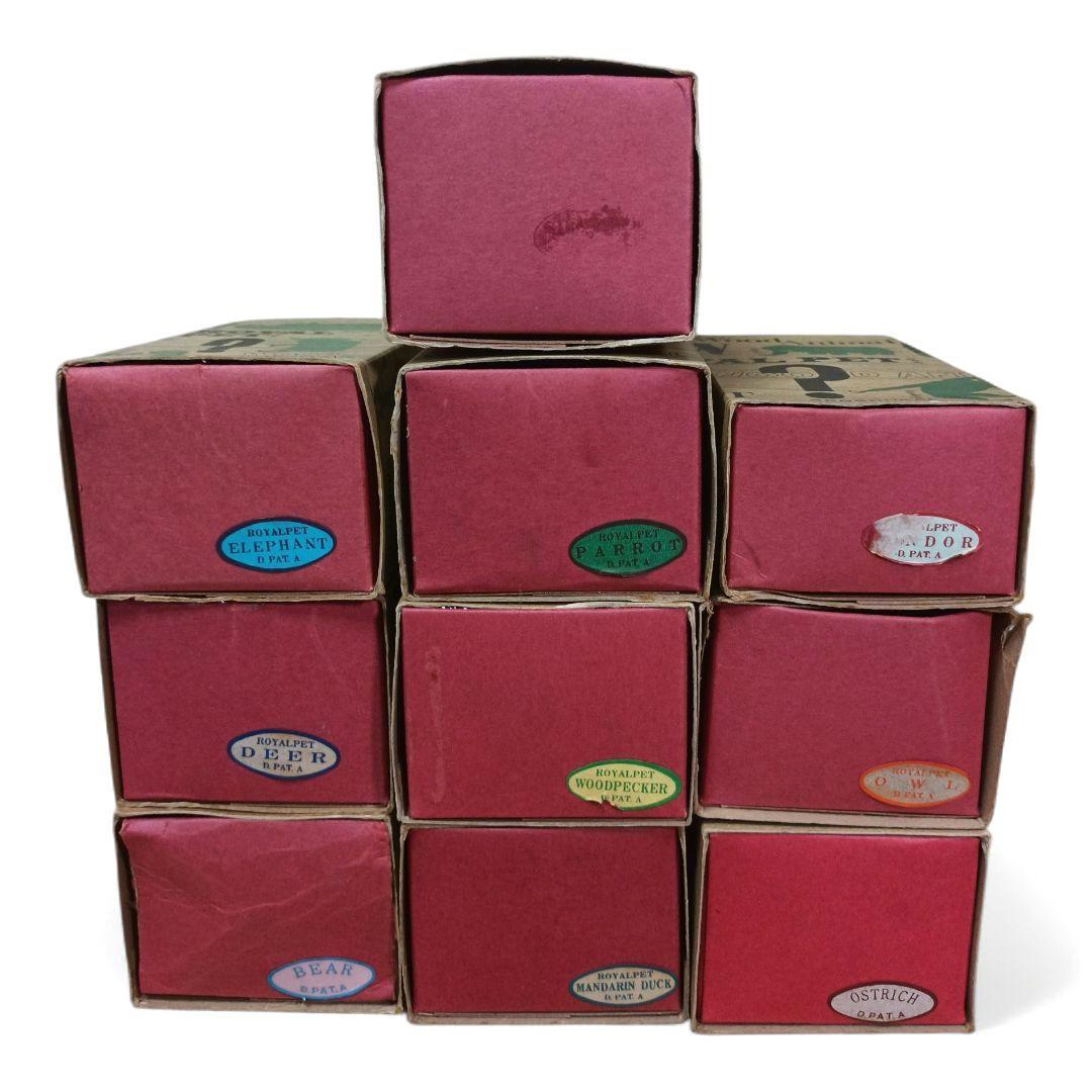 千趣会 ロイヤルペット 木製動物 木製玩具 10体セット