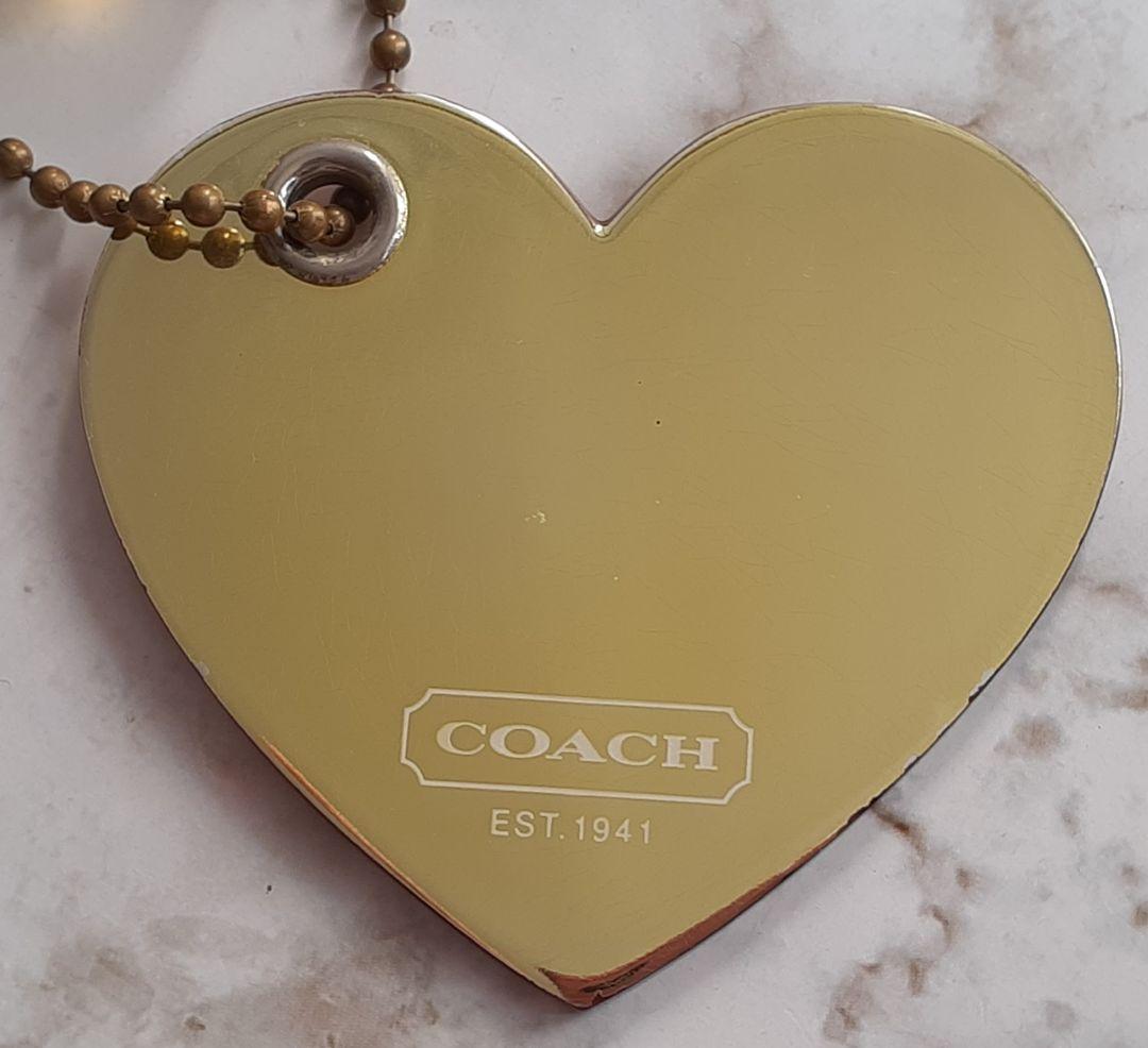 【正規品】COACH コーチ コーチポピー チャーム ピンク ハート