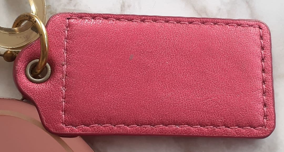 【正規品】COACH コーチ コーチポピー チャーム ピンク ハート