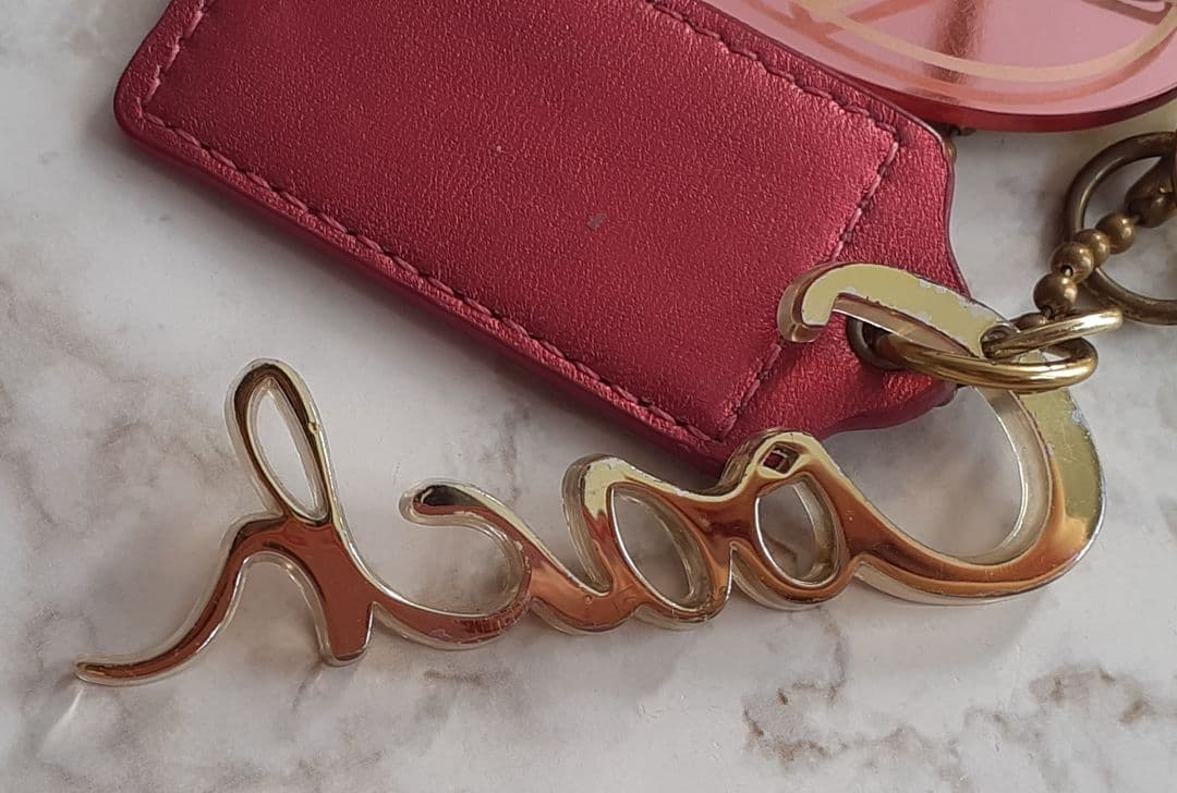 【正規品】COACH コーチ コーチポピー チャーム ピンク ハート