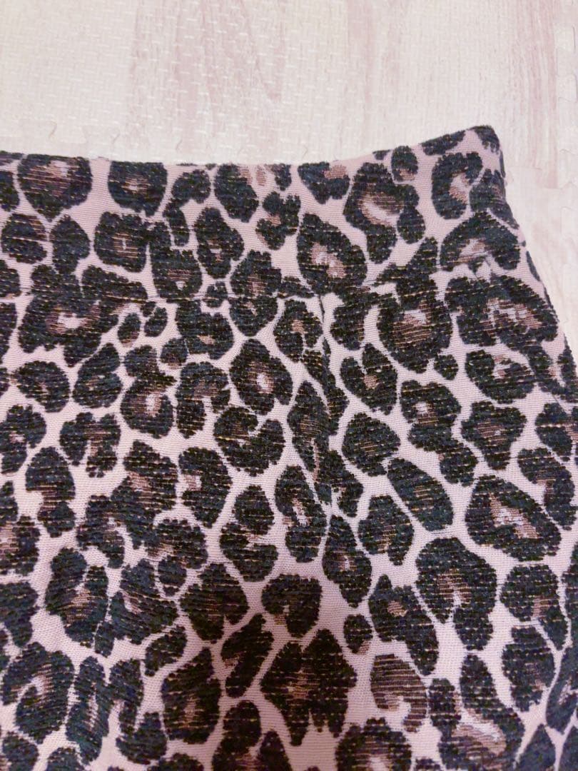 完売品glamlipsジャガードレオパードスカート新品タグ付