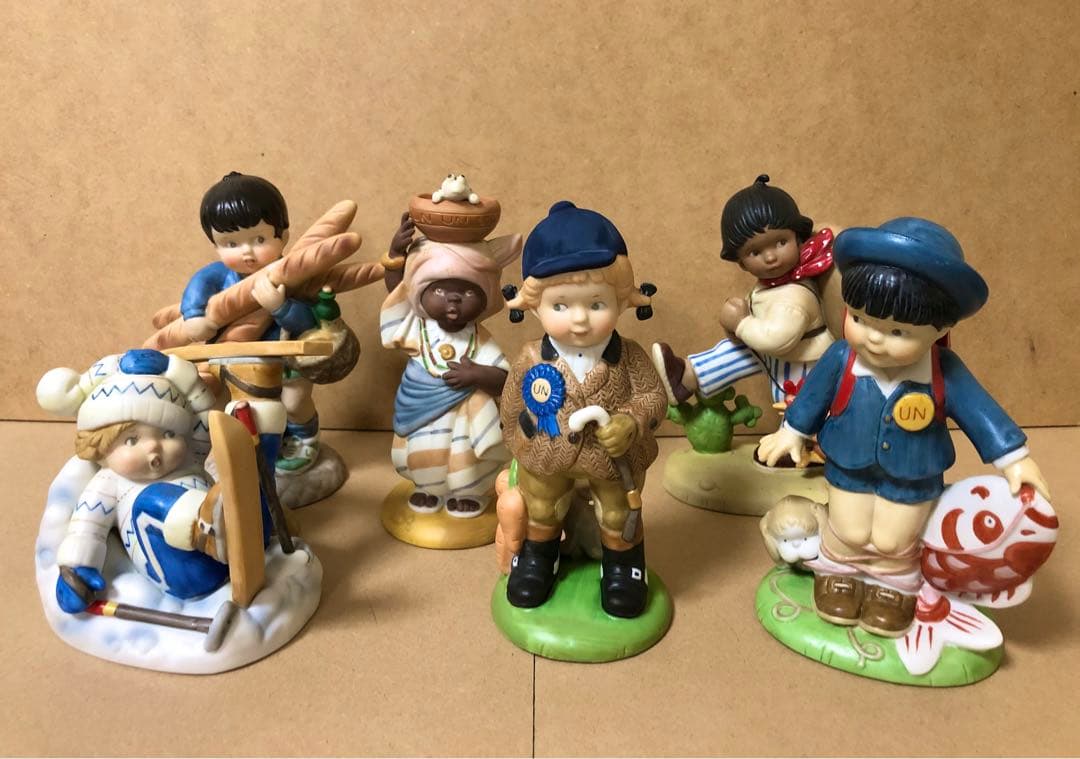 フランクリンミント 国連のこどもたち 陶器 1979年度 6体セット