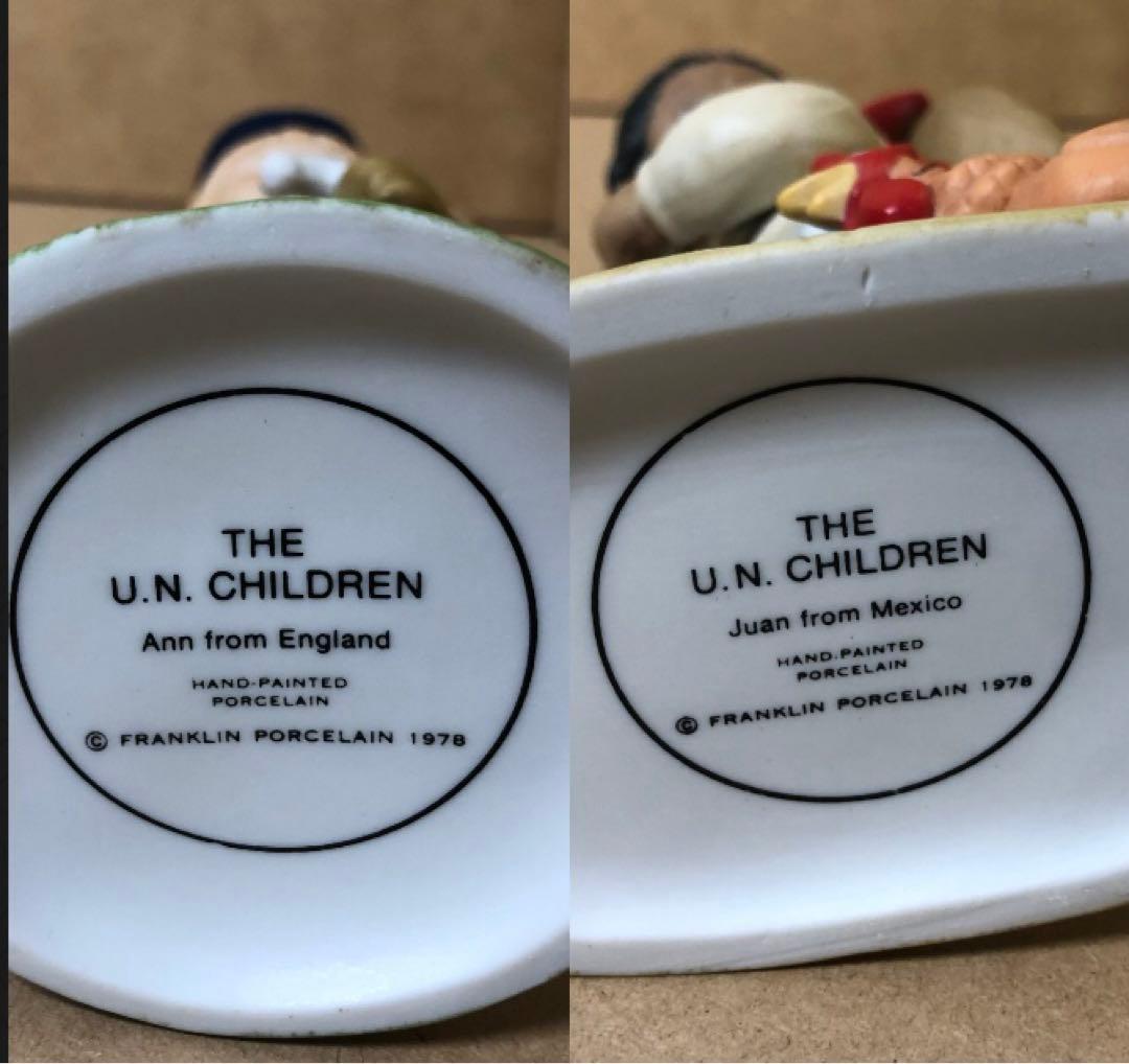 フランクリンミント 国連のこどもたち 陶器 1979年度 6体セット