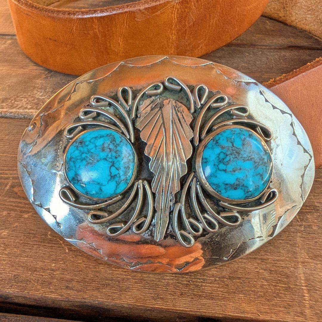 Indian Jewelry ターコイズ バックル ベルト