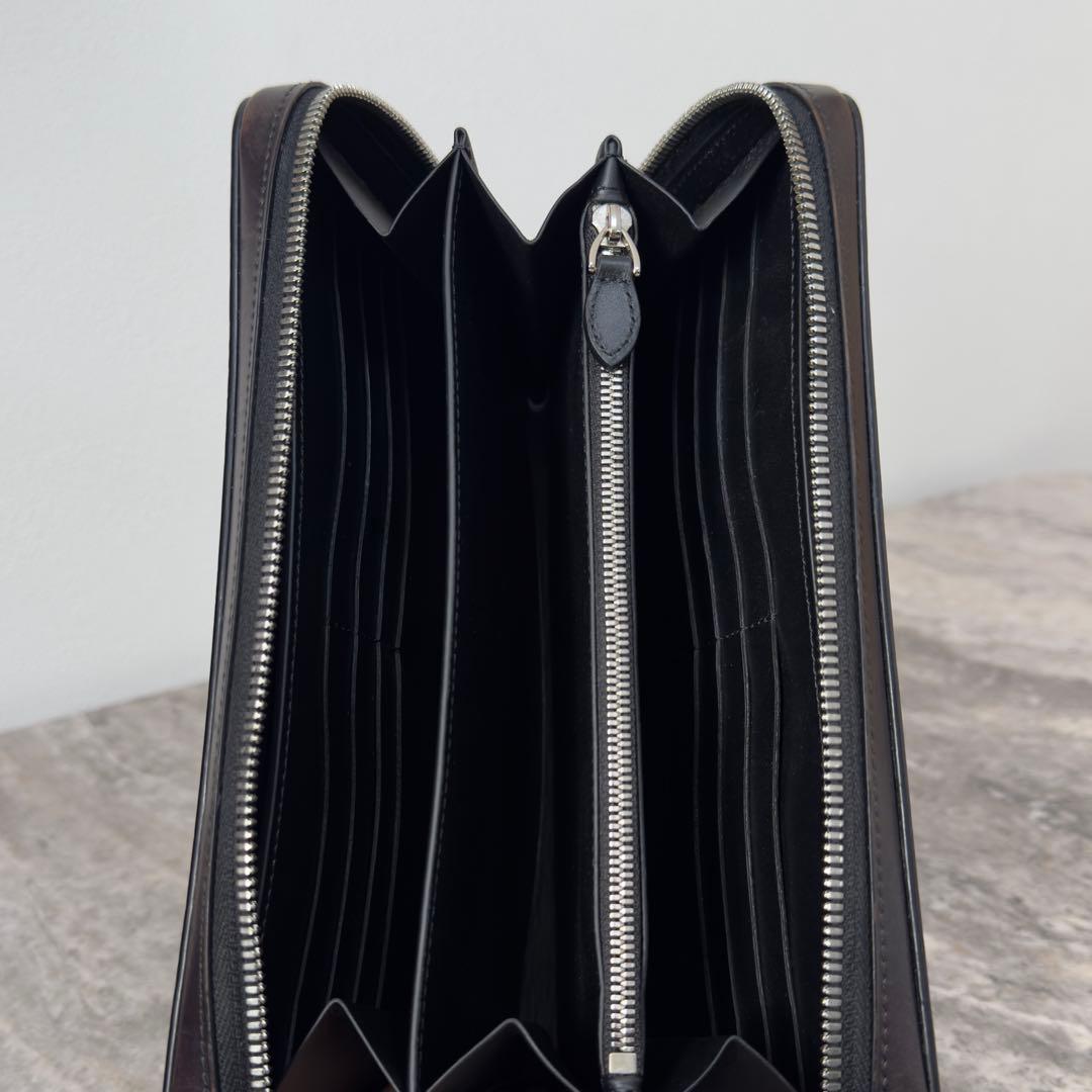 最新型 定価34.5万円 ベルルッティ イタウバワイド スクリットレザー長財布