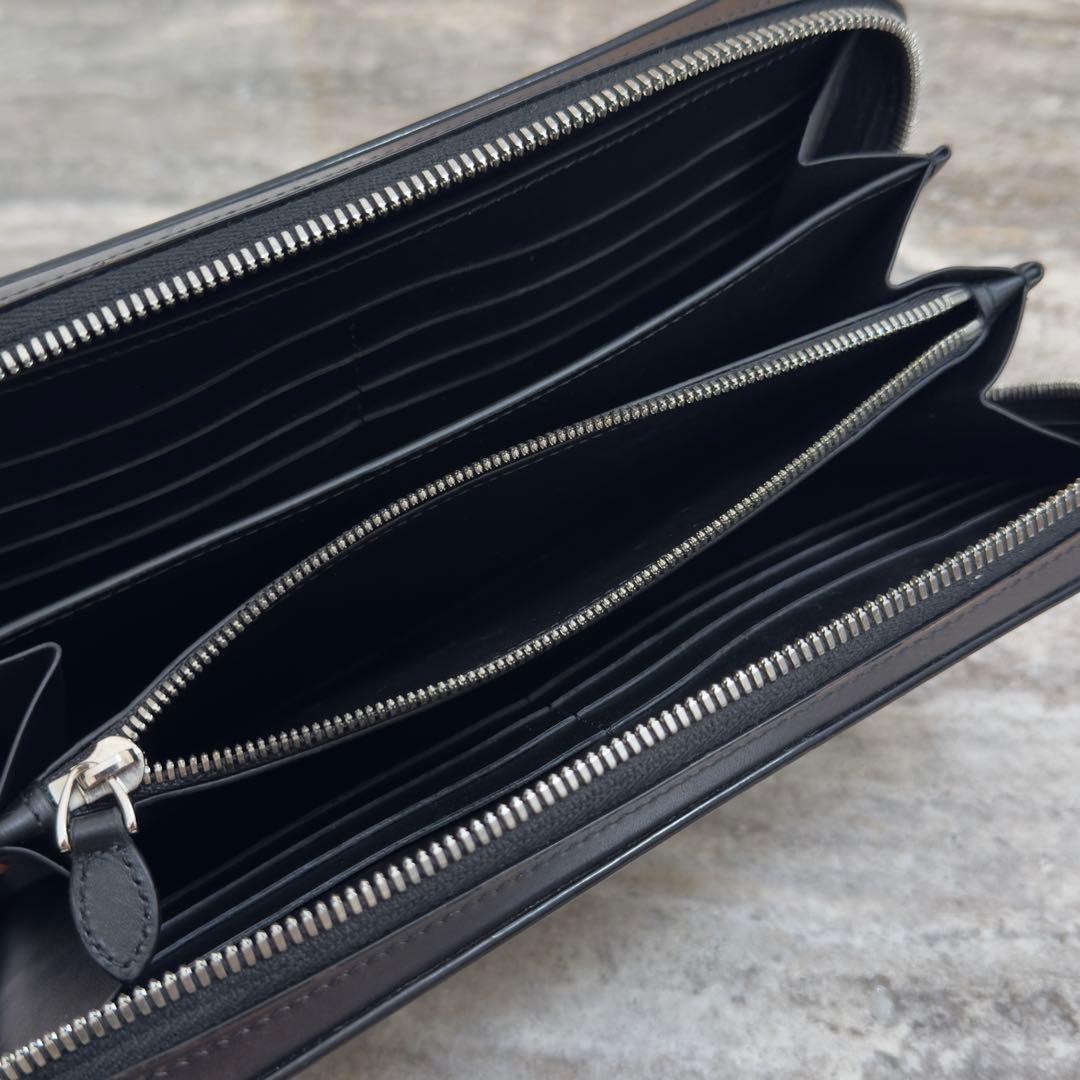 最新型 定価34.5万円 ベルルッティ イタウバワイド スクリットレザー長財布