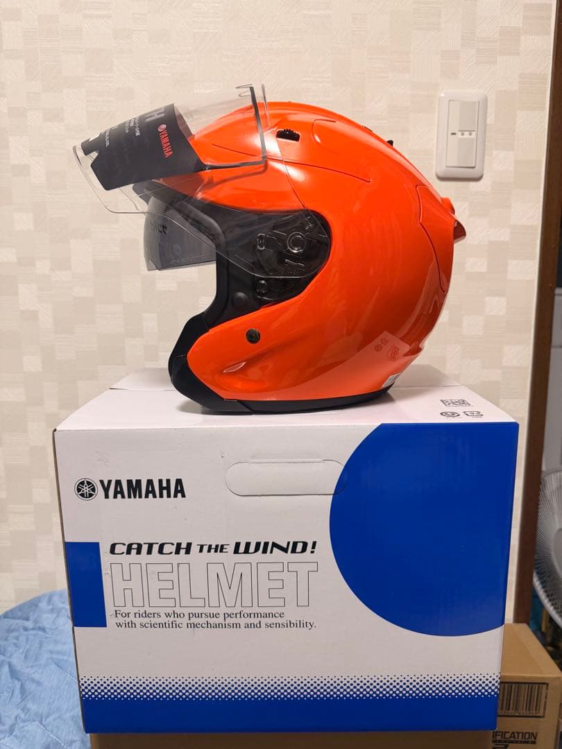 ヤマハ ジェットヘルメット YJ-17 ゼニス Ｌ:ダークオレンジ