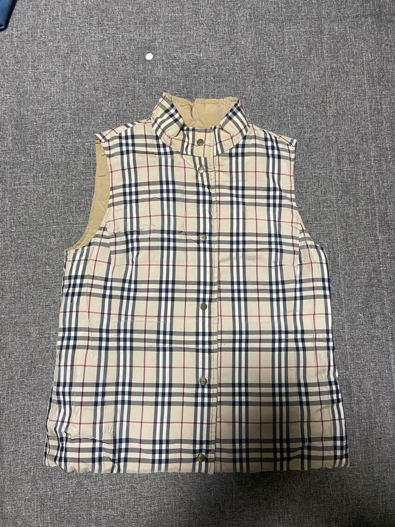 Burberry チェック柄 キルティングベスト