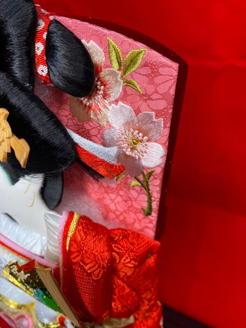 羽子板　六角ガラスケース１３号・サイズ間口約３５×奥行約２４×高さ約５３㎝