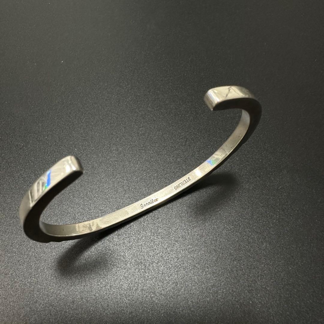 【美品】Navajo Jennifer Curtis スタンプワーク バングル