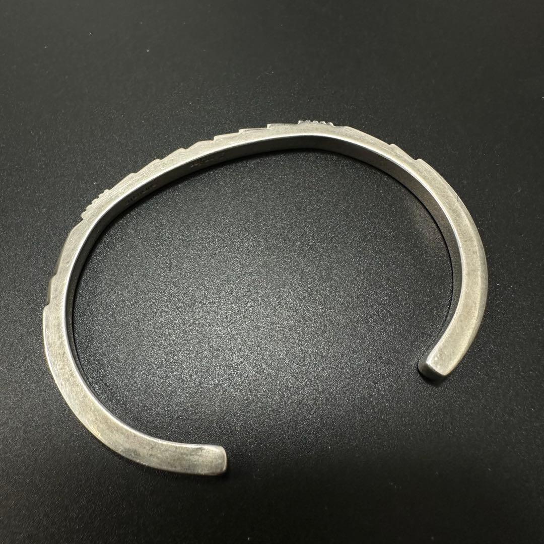 【美品】Navajo Jennifer Curtis スタンプワーク バングル