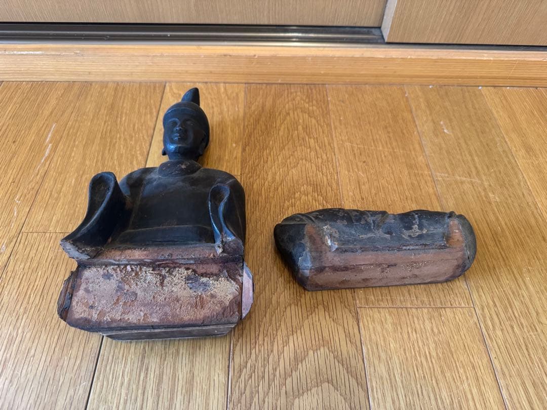 ツ*ず様 天神様　時代　骨董　仏具　神具　アンティーク　オブジェ　置物　神棚　古