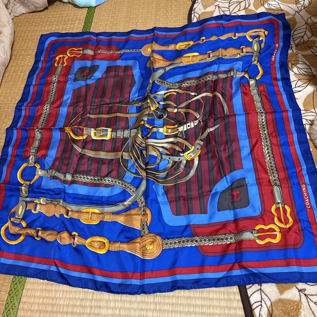 HERMES 馬具デザイン スカーフ