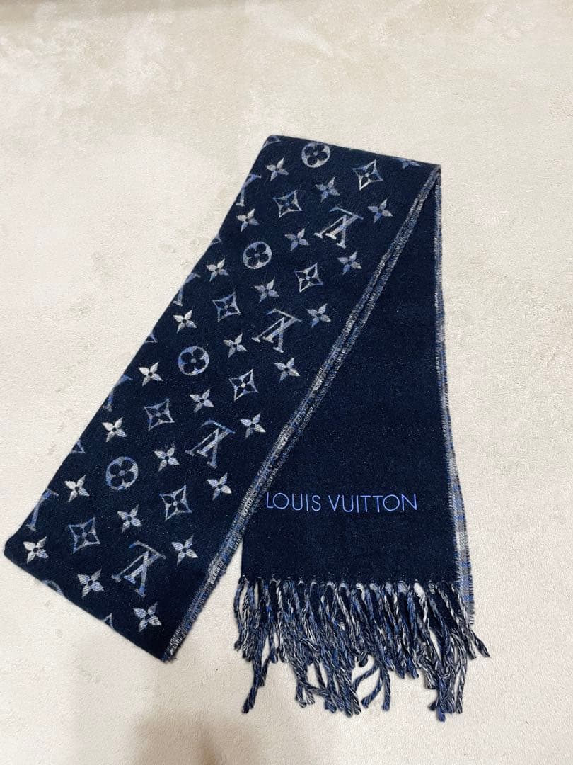 ルイヴィトン　マフラー　マフラー・モノグラムグラディエントタータン　M71348