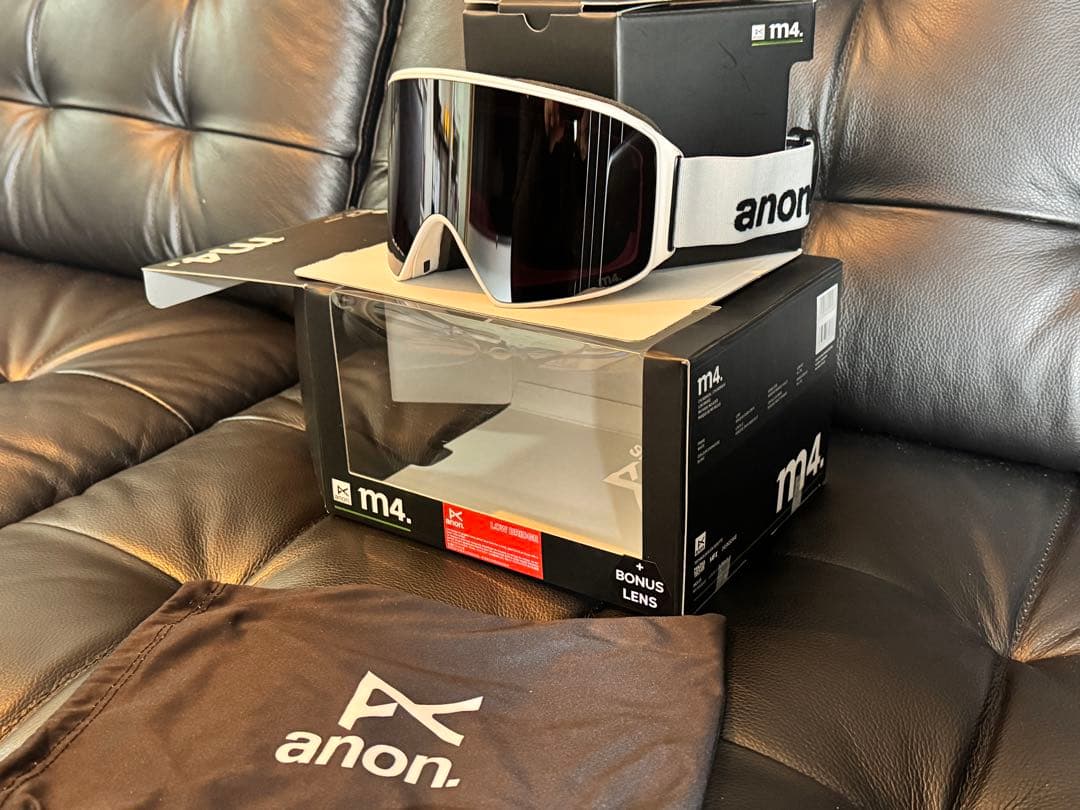 アノン　anon M4 シリンドリカル　ゴーグル　2時間使用のみ スノーボード