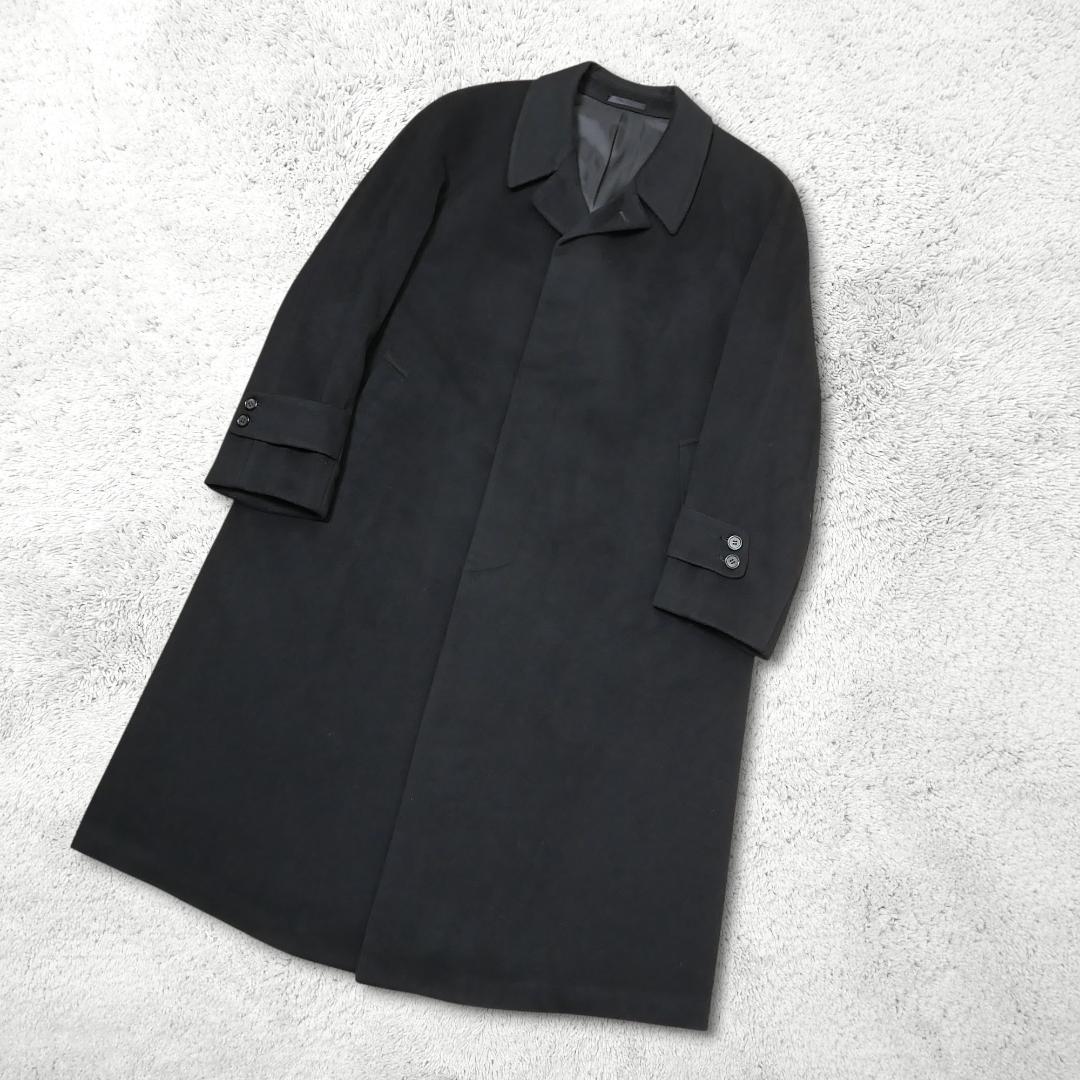 美品【カシミヤ100%】ロングコート 大きいサイズ 比翼 チェザーレガッティ52