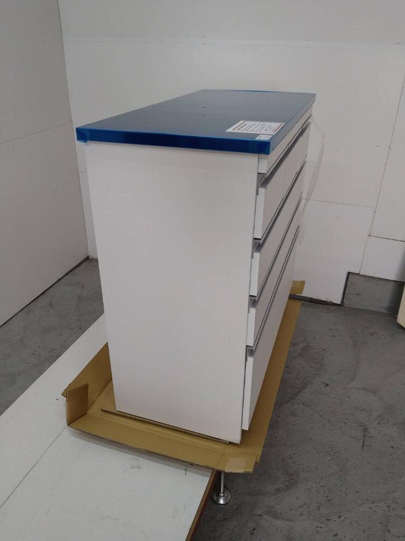 6097 ステンレスカウンター幅90 ホワイト　KK-90