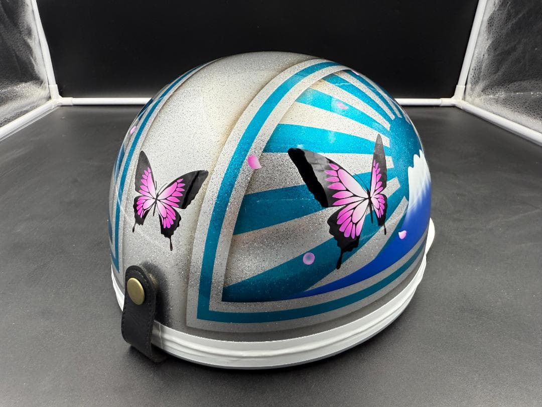 コルク半　カスタム　富士日章　3つボタン　ターコイズ蝶　今月末までのセール対象品