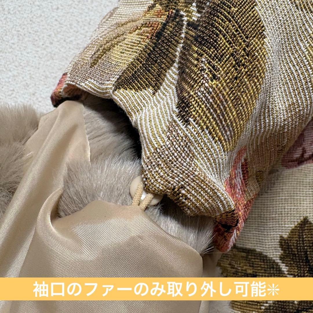 4L❇︎ クラロリくる実 クラシカルゴブランロングコート 大きいサイズ レディース