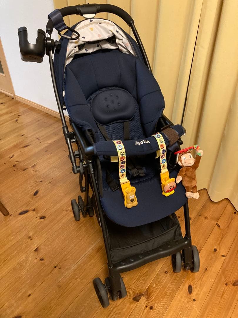 【おまけ付き】Aprica カルーンエアー　メッシュ AB型　ネイビー