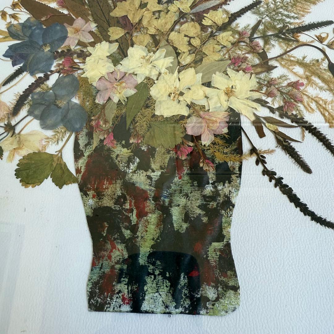 ドライフラワーアレンジメント 木製フレーム付き