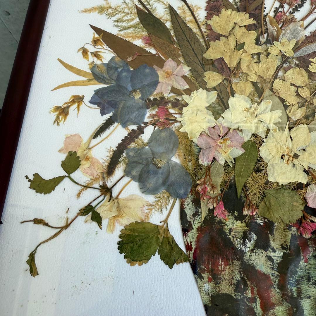 ドライフラワーアレンジメント 木製フレーム付き