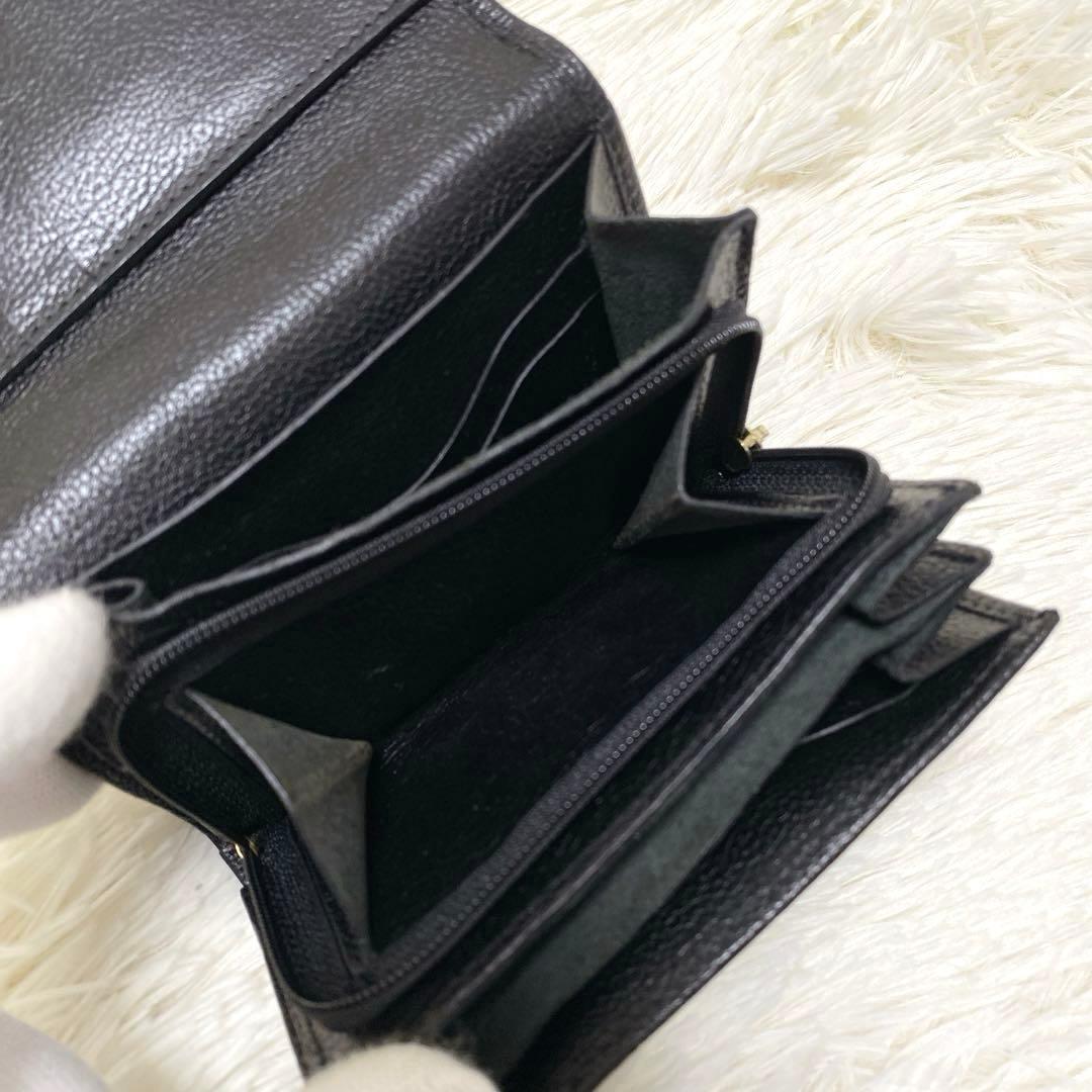 IL BISONTE イルビゾンテ コンパクト 折り財布 2つ折り ブラック