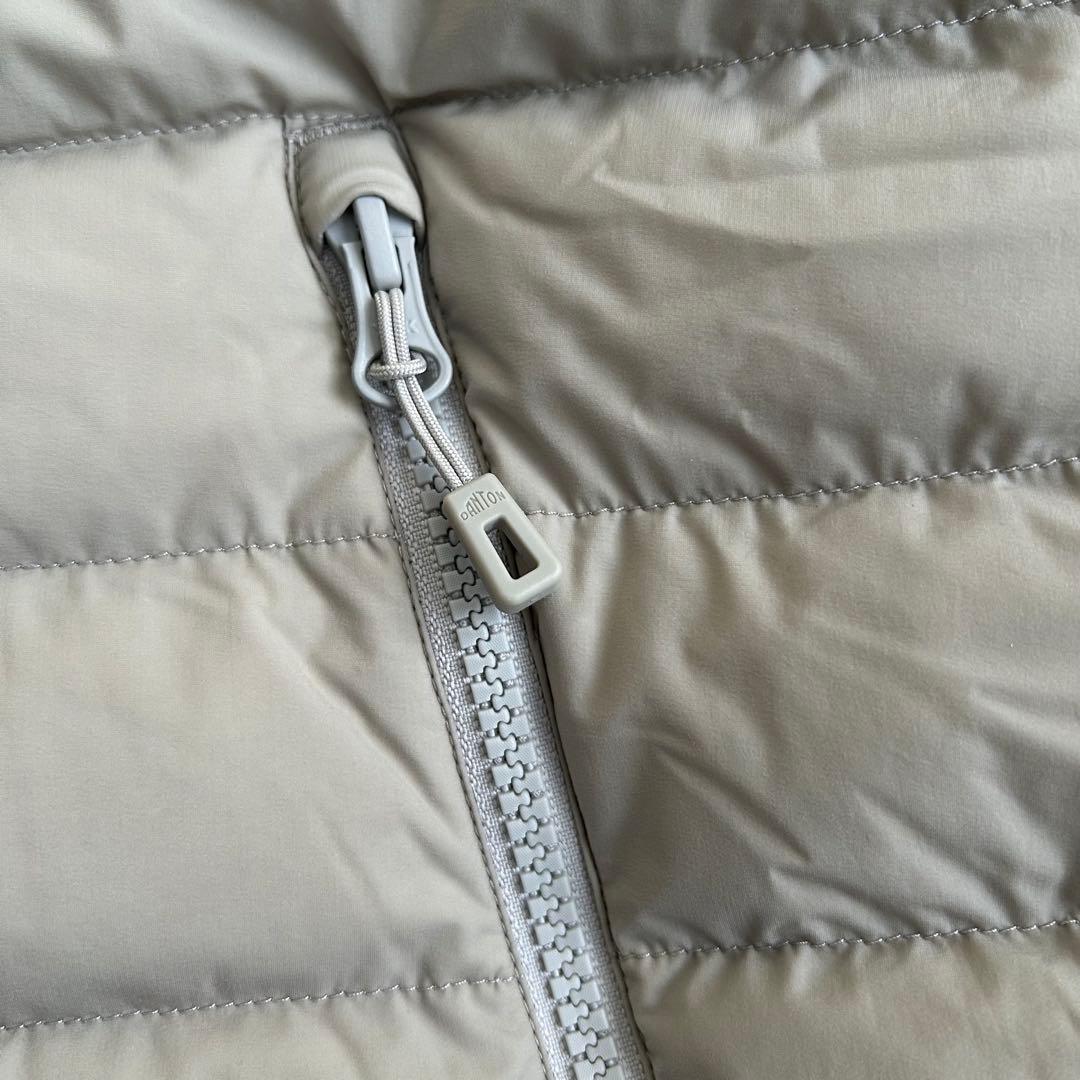 DANTONダントン ミドル丈フード付きダウンジャケットレディースベージュS