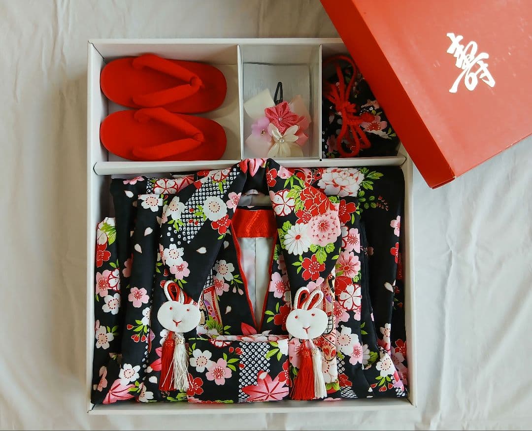 3才女の子用　七五三着物セット