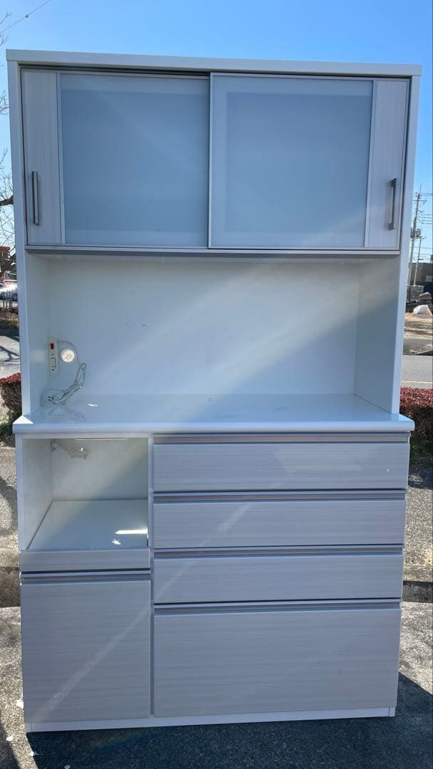 食器棚 + ダイニングテーブルセット　[直接引き取り希望]