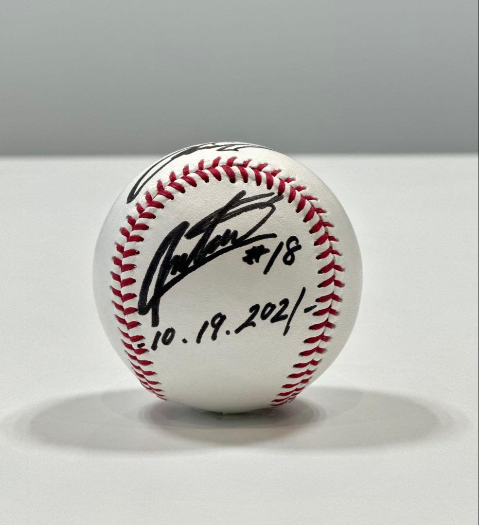 レア！埼玉西武ライオンズ　松坂大輔　直筆サインボール　引退日付入り