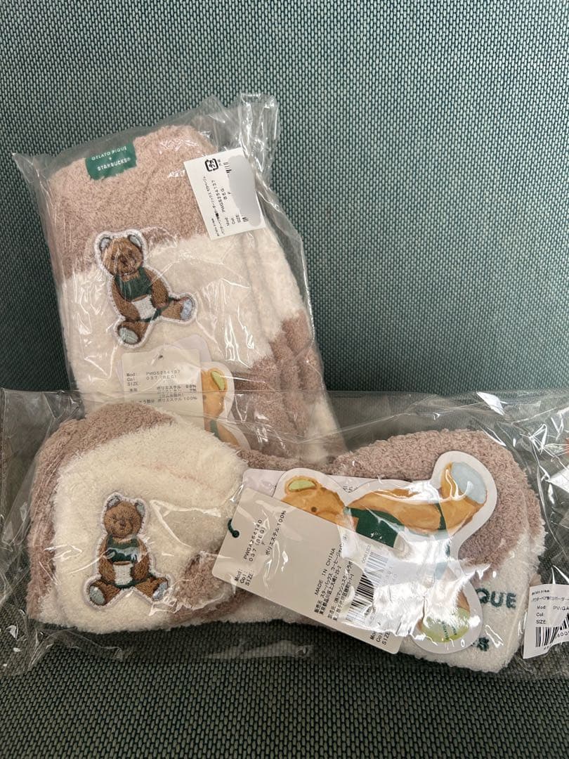 ジェラピケ　スタバ　ヘアバンド　ソックス