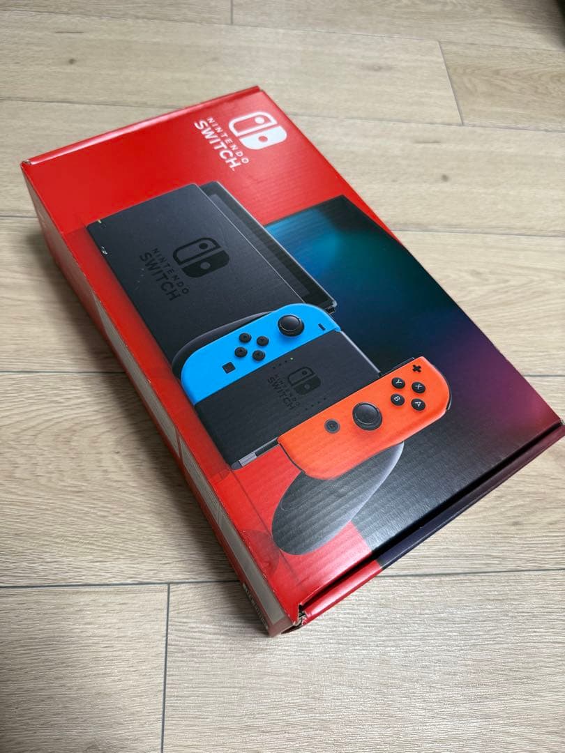 Nintendo Switch 本体 青/オレンジ Joy-Con ケース付き
