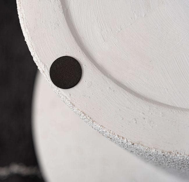 テラゾー柄ラウンドテーブル幅45cm サイドテーブル 大理石柄テーブル（43）