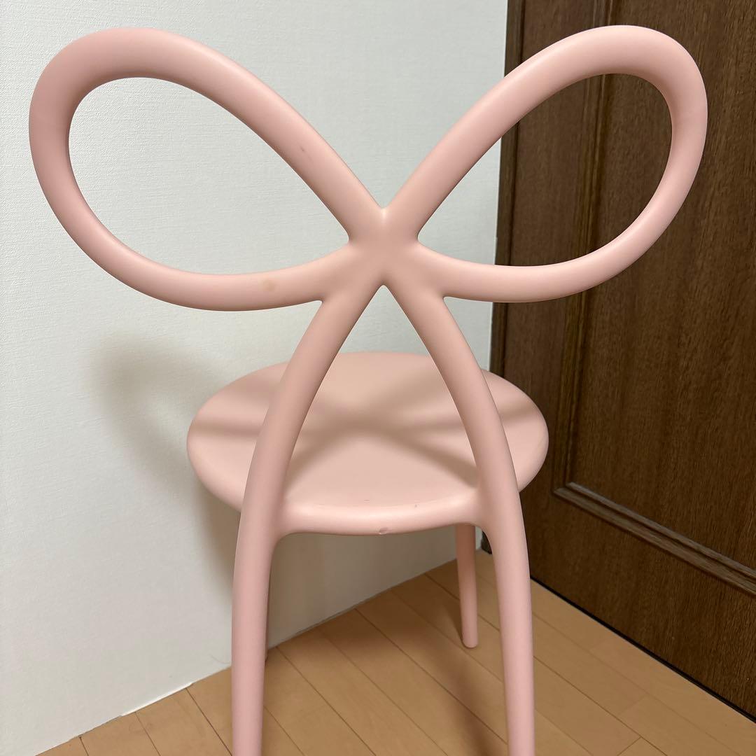フランフラン　リボンチェア　ピンク