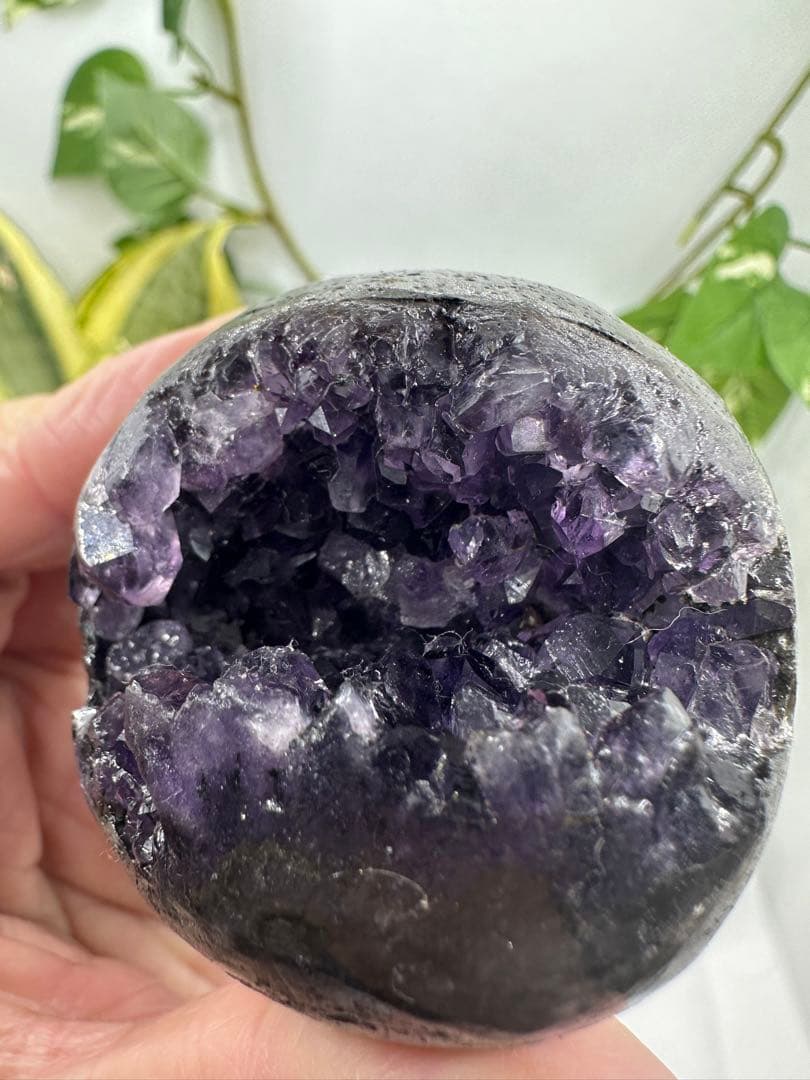 アメジスト ウルグアイ産 台座付き No10076